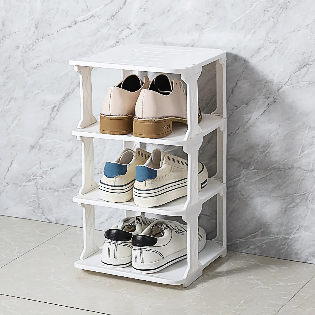 4/5Tier Shoe Rack Organizer Shelf Space Saving Storage Stand For Entryway Home - 5-Tier — image 6