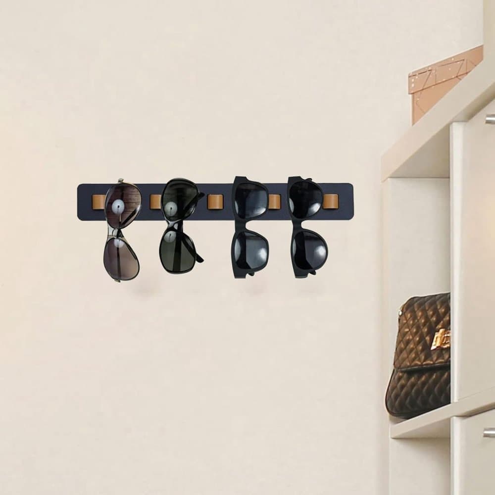 Eyeglass Holder and Stand Organizer for Sunglasses and Glasses, White, Wall Mounted — image 4