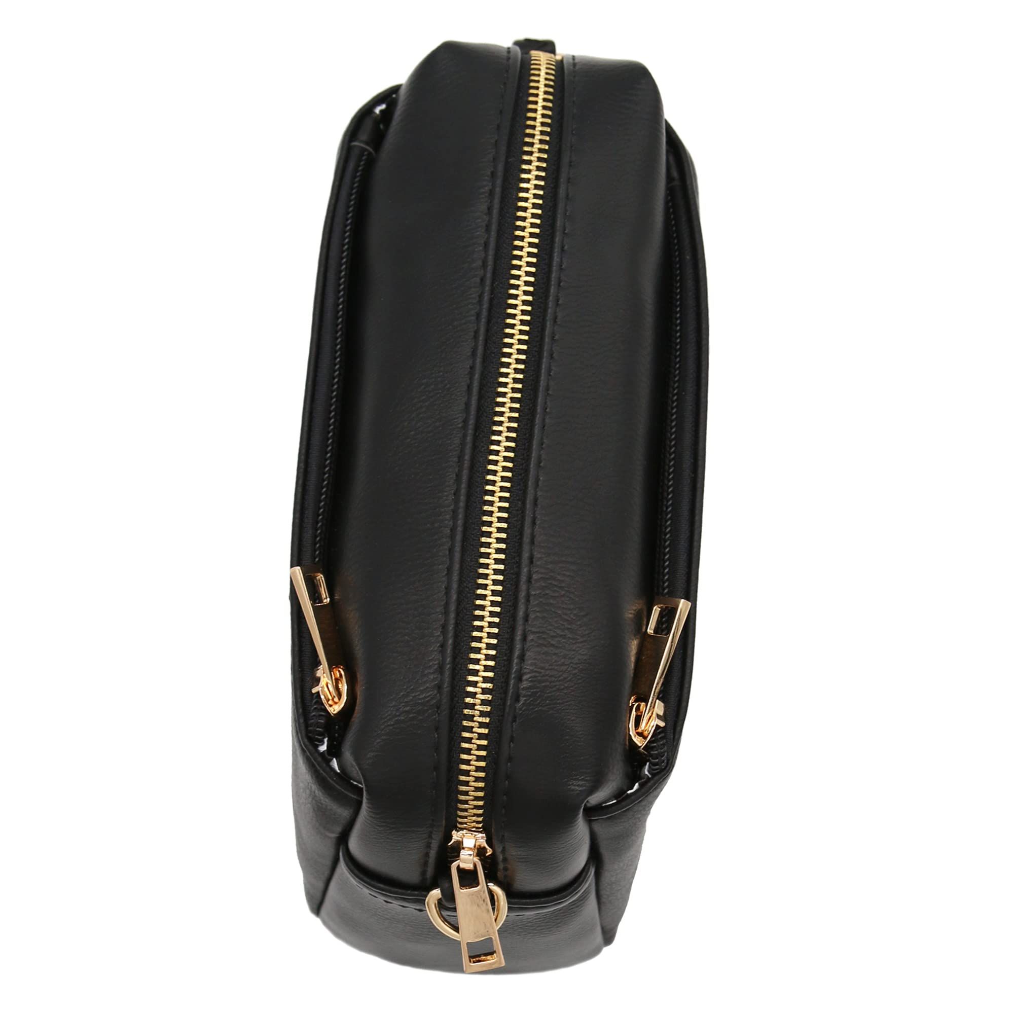 Small Crossbody Bag for Women, Cellphone Bags Purse with Long Shoulder Strap FashionPuzzle Triple Zip Small Crossbody Bag — image 4