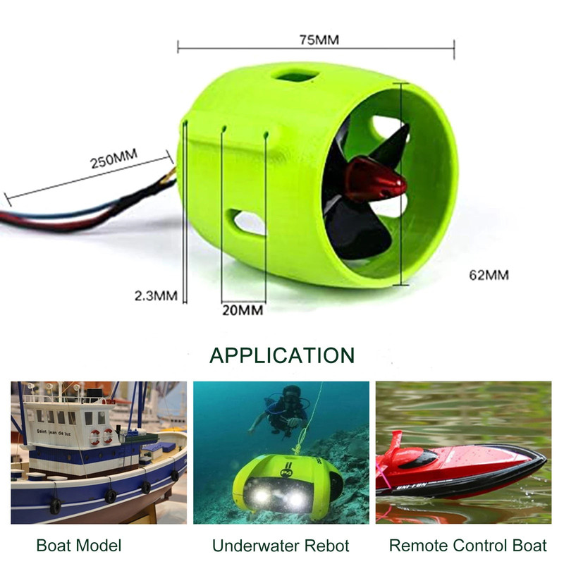 NNEOBA RC Boat Underwater Thruster Brushless Model Ships Electric Motors — image 3