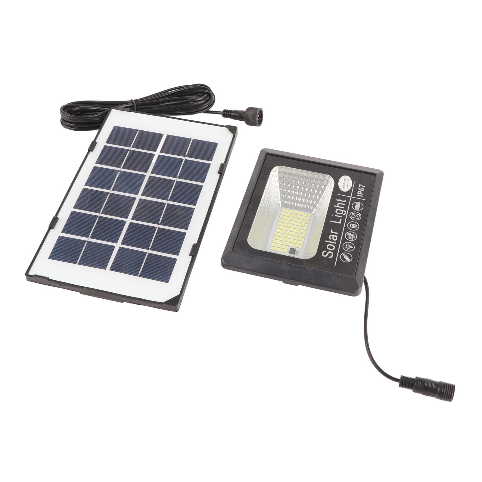30W 100LED Solar Street Lamp Remote Control Light Control Timing Floodlight Super Bright Waterproof for Outdoor Garden — image 3