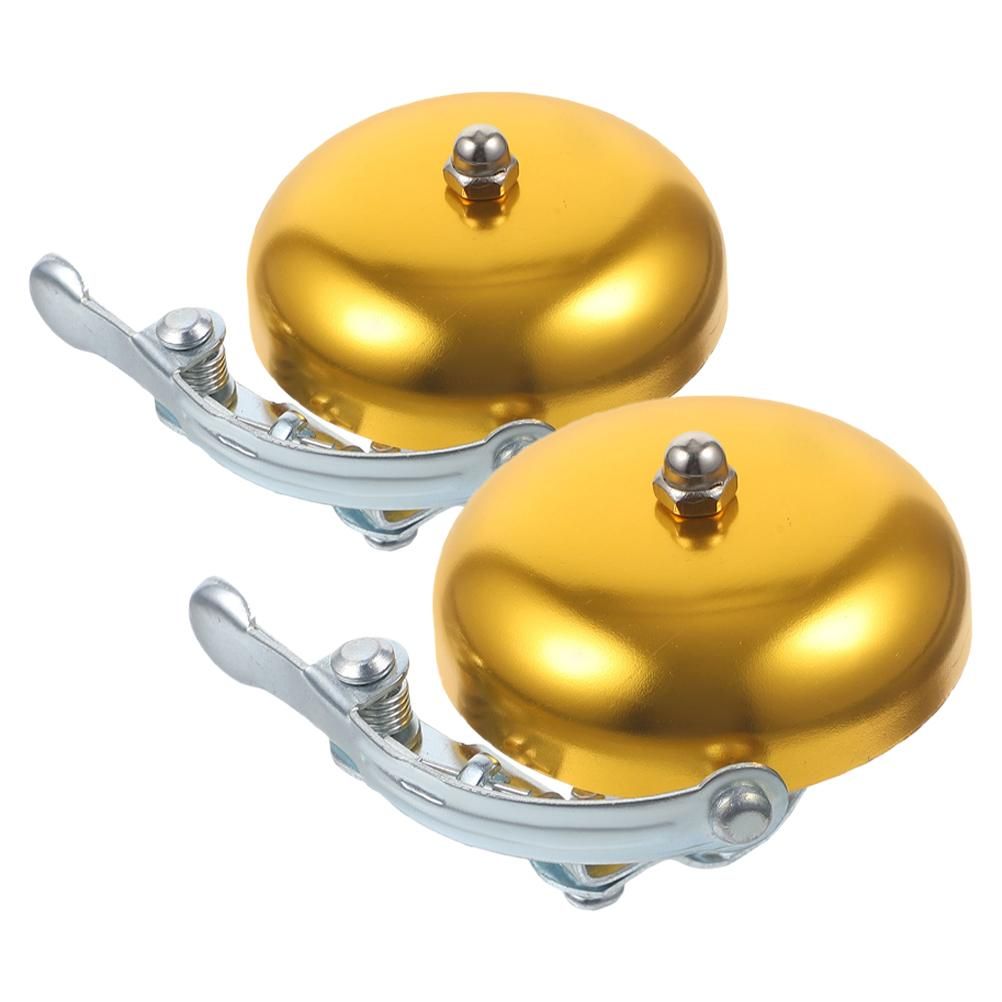2pcs Aluminum Alloy Bicycle Bell Vintage Bike Bell Replacement For Mountain Bikes Cycling Loud And Clear Sound โ image 4
