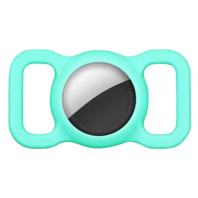 Silicone Collar Attachment Case Compatible with Tracking Device for Pets - Green