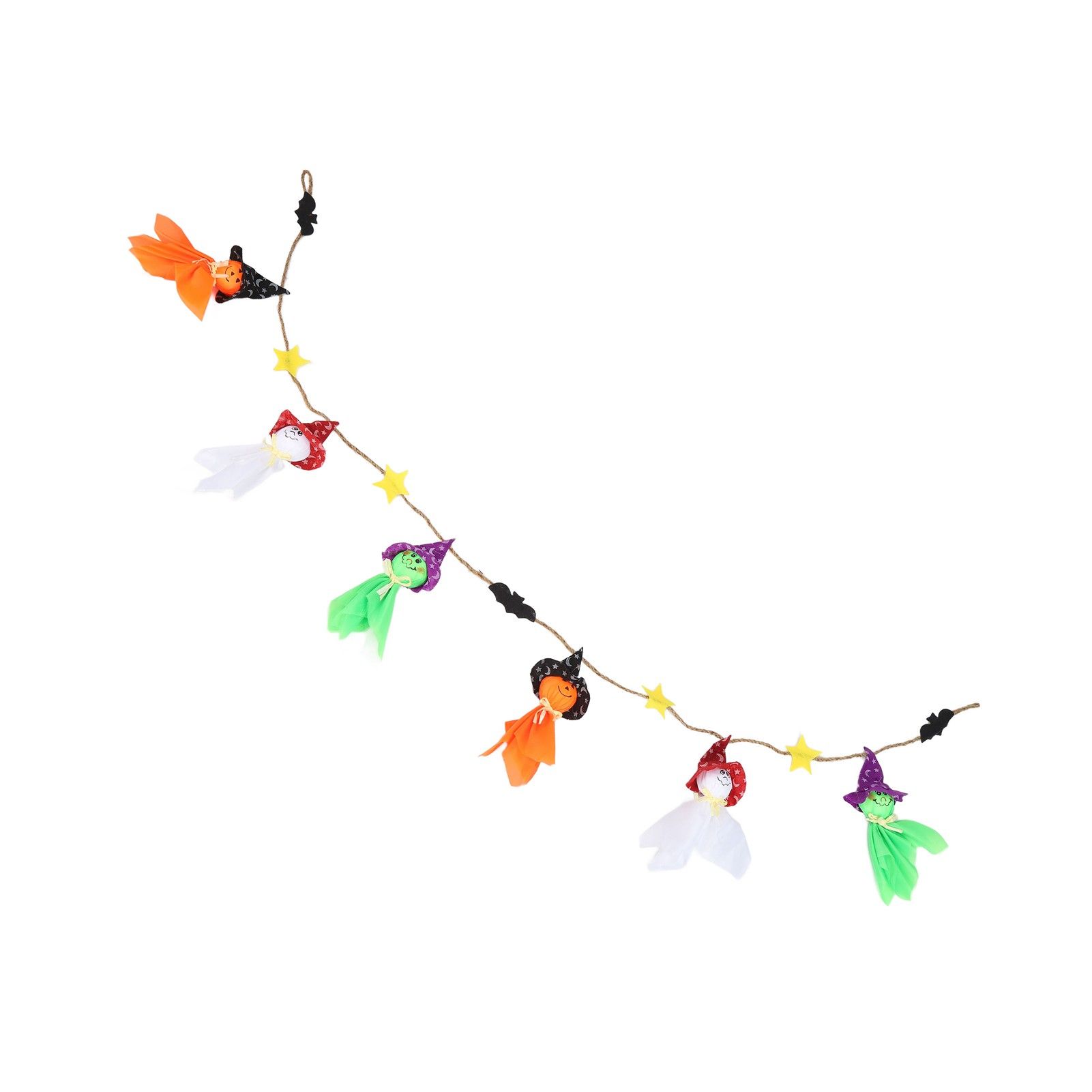 Pumpkin Witch Design Hanging Doll Halloween Pendant Ornament for Costume Party Bar DecorWithout Jingle Bell — image 6