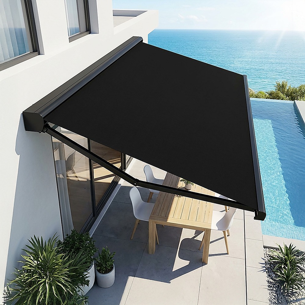 5.5m x 3.0m Retractable Folding Arm Awning Heavy Duty Full Cassette Motorised โ image 4