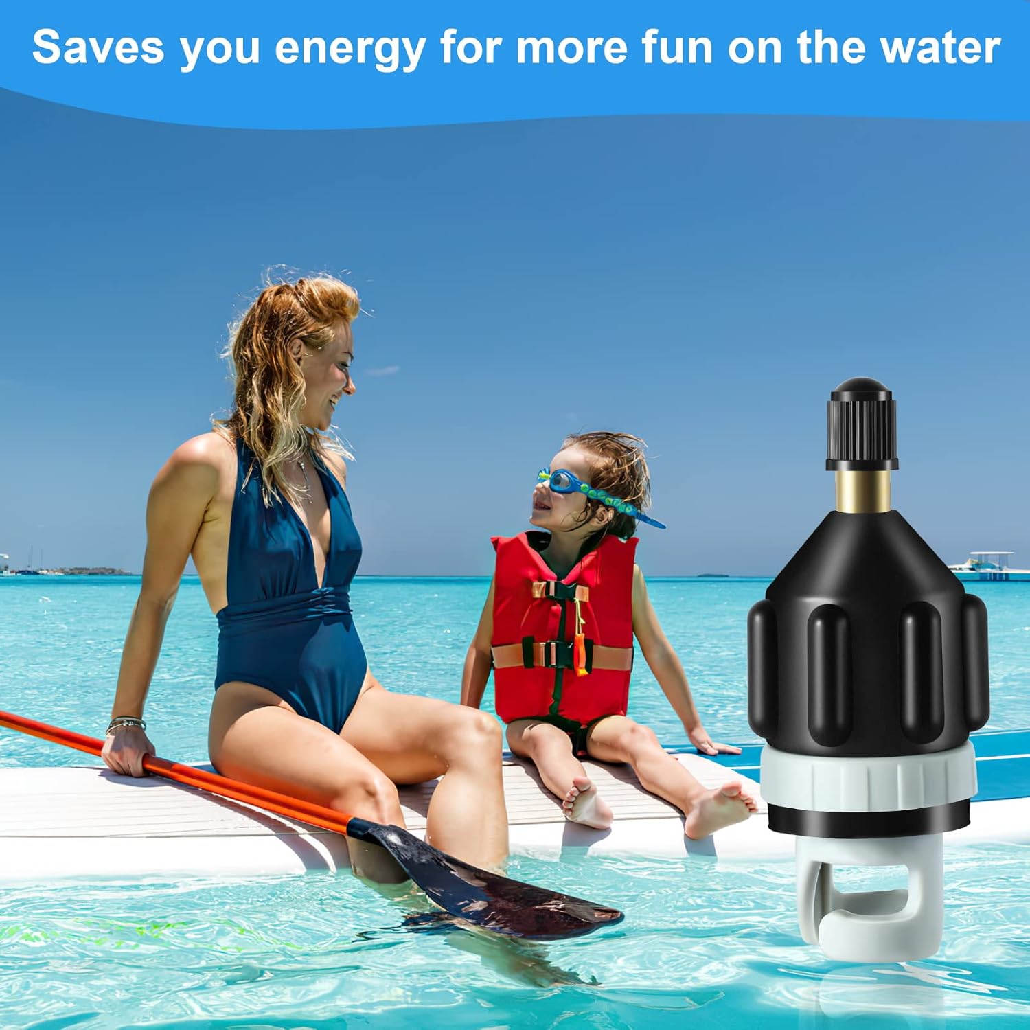 2Pcs Inflatable Boat SUP Pump Adapter, Premium Conventional Air Adapter, Sturdy SUP Air Adapter,Quickly Inflation and Strong Sealing SUP Pump Adapter, for — image 6