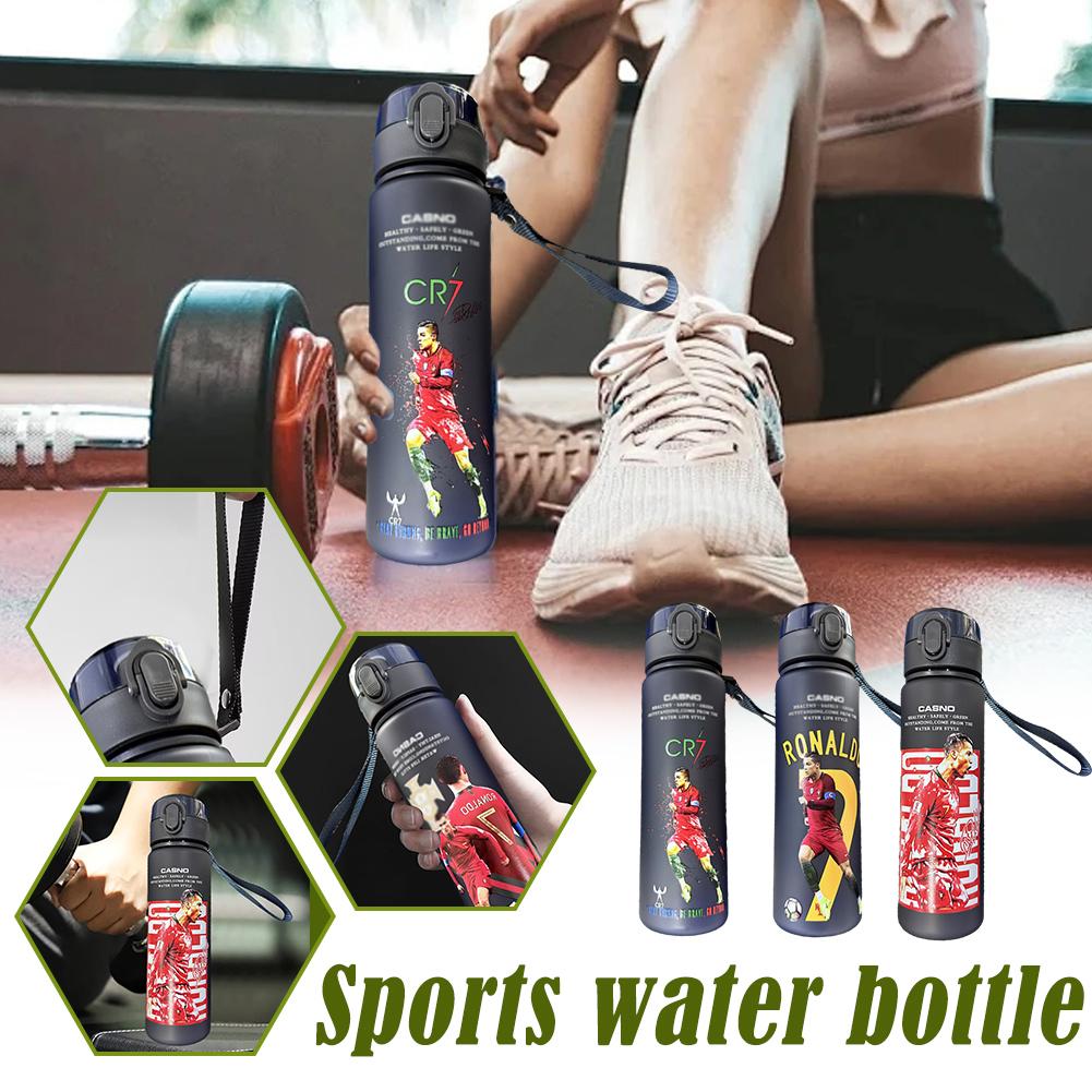 Ronaldo Sport Water Bottle with Blender Ball - BPA-Free Protein Shaker Cup B 560ml — image 4