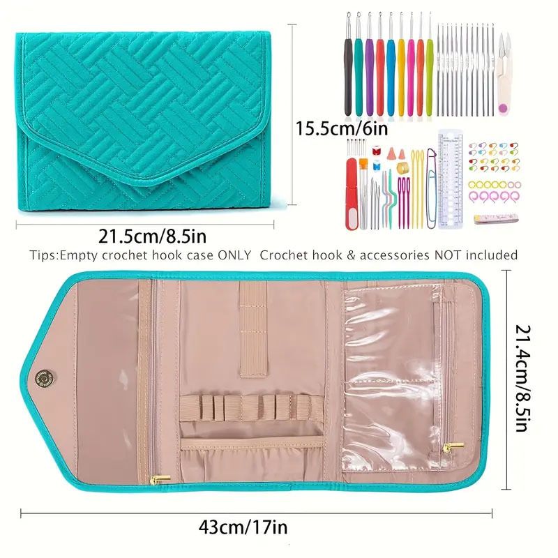 Crochet Hook Case - Foldable Organizer - Knitting & Crochet Supplies Accessory — image 3