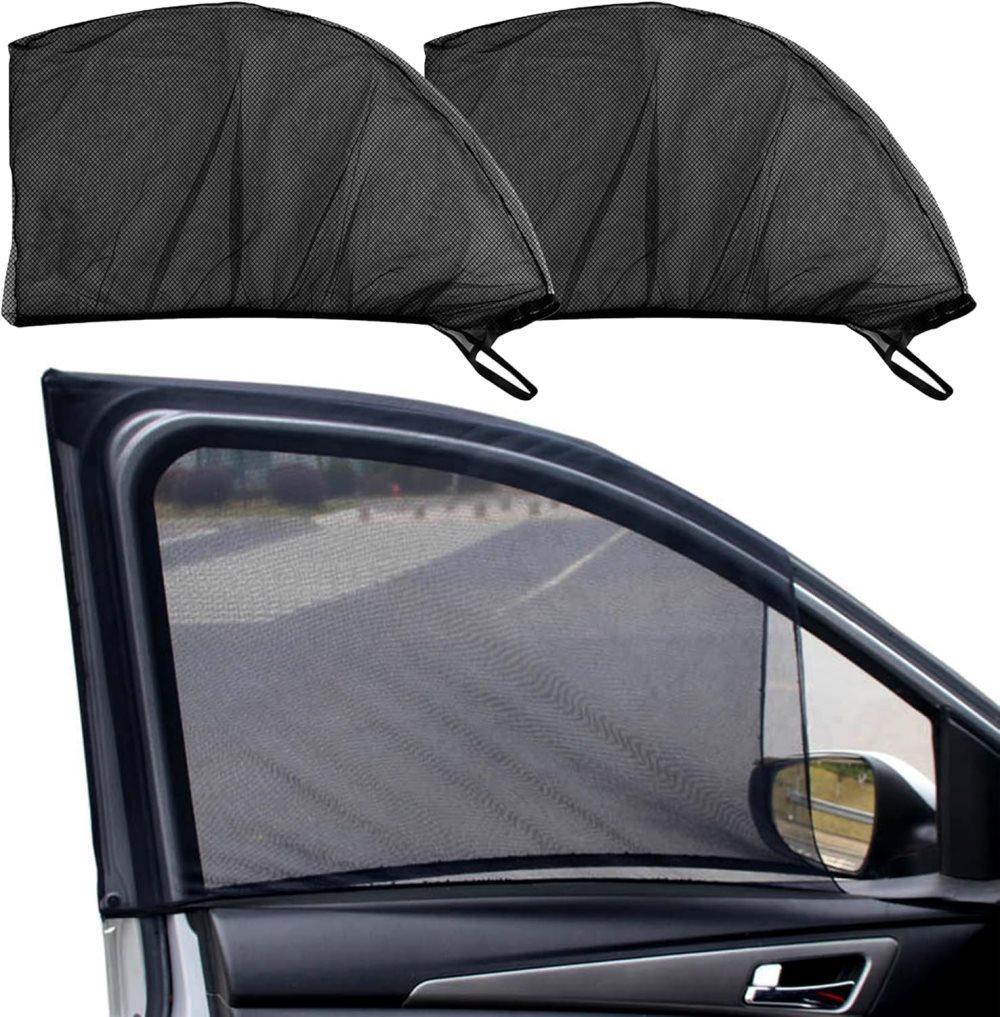 2-Pack Car Sunshade Mosquito Net, Compatible with Most Cars, Attached Over Door