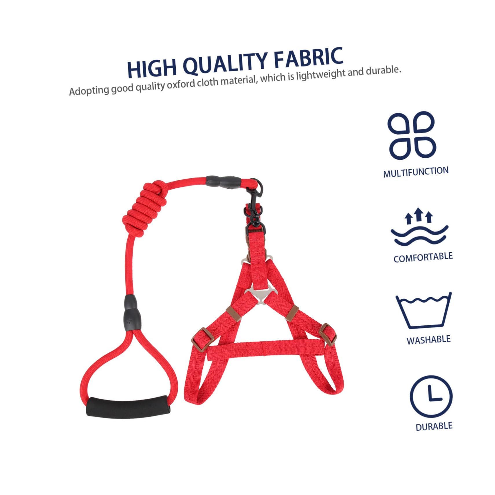 1 Set Pet Leash Dog Walking Leash Kit Puppy Vest Leash Small Dog Harness Puppy Vest Rope Kit Pet Walking Supplies Dog Harness — image 2