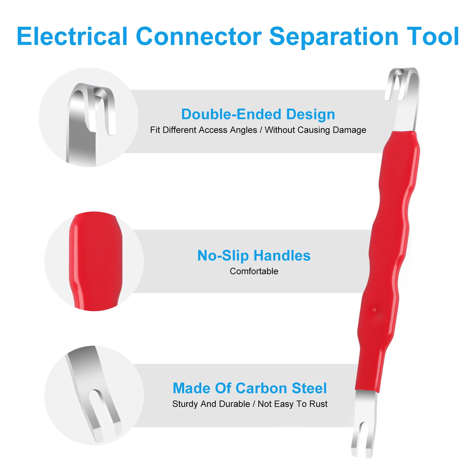 2 Pack Orange Electrical Connector Separation Tool for Car Wire Harness Plug Removal and Repair โ image 2