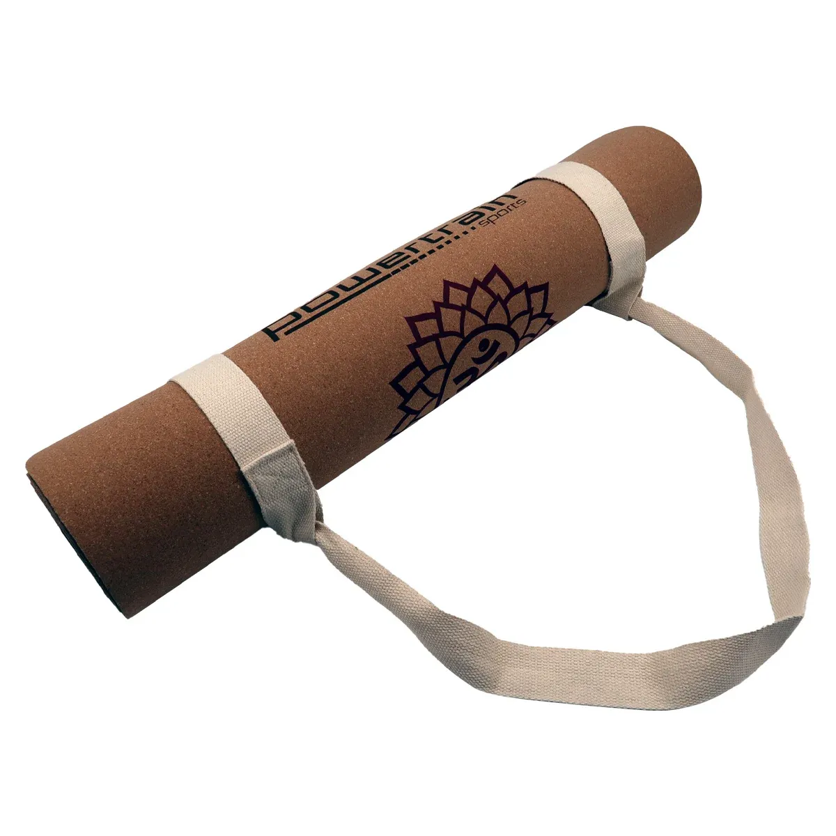 Powertrain Cork Yoga Mat with Carry Straps Home Gym Pilates - Chakras โ image 6