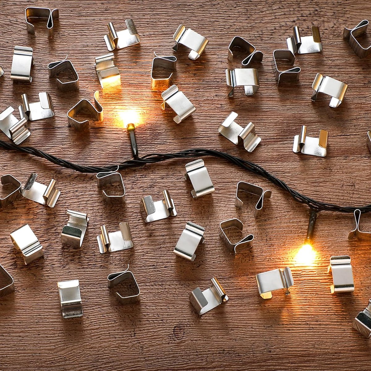 50 Pieces - Christmas Lights Gutter Hooks - Christmas Lights Roof Hooks - Christmas Lights Clips - Christmas Lights Gutter Hangers Seasonal Lighting Hooks For — image 5