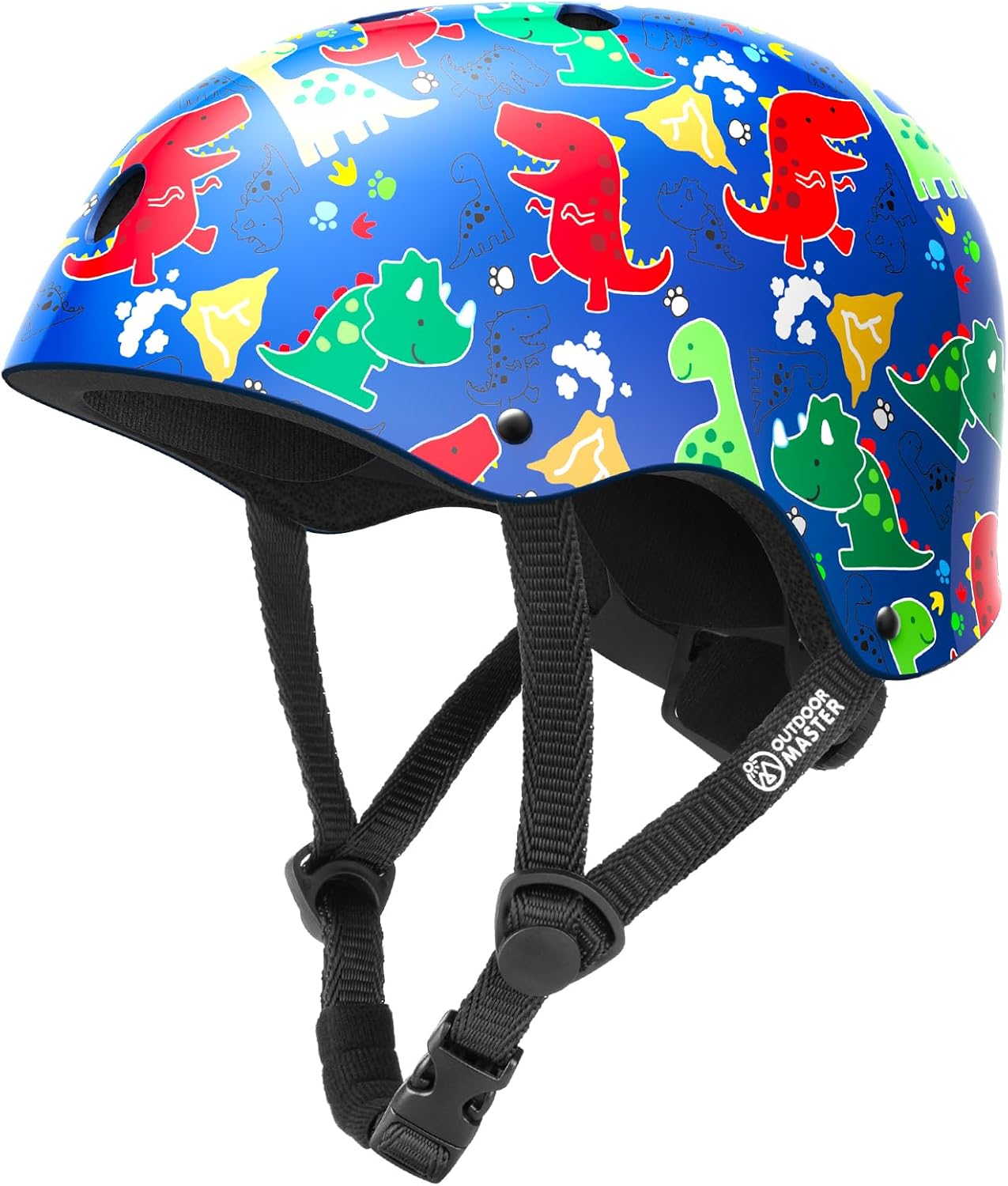 OutdoorMaster Youth & Kids Bike Helmet - Adjustable Multi-Sports Skateboard Helmet with Removable Liners for Balance Bike, Kids Scooter, One Wheel
