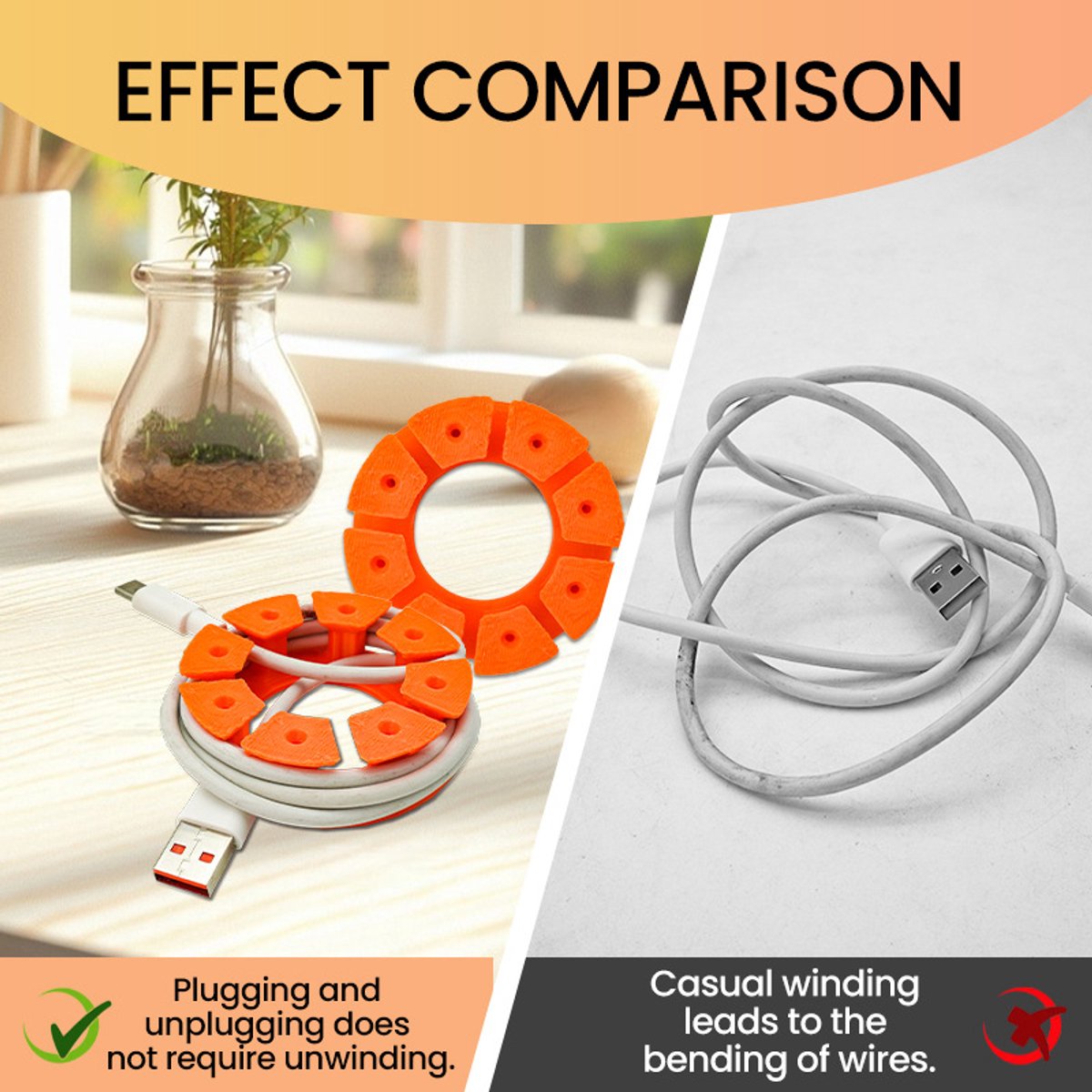 Cable Holder Set | Cable Organizer | Travel Cable Organizer – 4-pack – Cable Organizer for USB Charging Cable, HDMI Cable, Power Cord, Audio Cable & Mouse — image 4