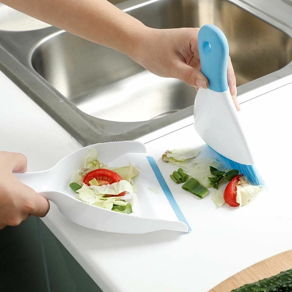 Dust pan Broom Brush Dustpan - Small Broom and Dustpan Set,Mini Broom and Dustpan,Small Dustpan and Brush Set for Home Cleaning โ image 3