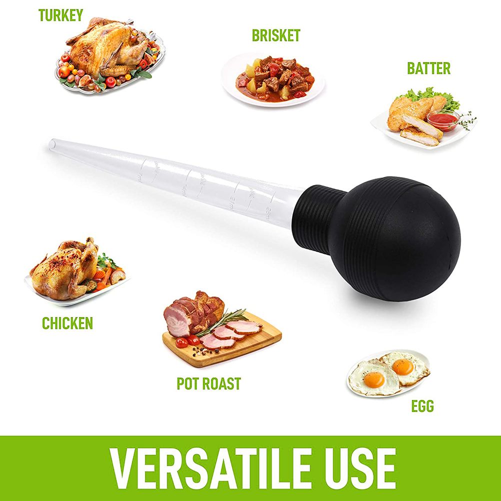 Turkey Oil Dropper with Brush Chicken Barbecue Food Baster Barbecue Pipe Kitchen Cooking Gadgets — image 5