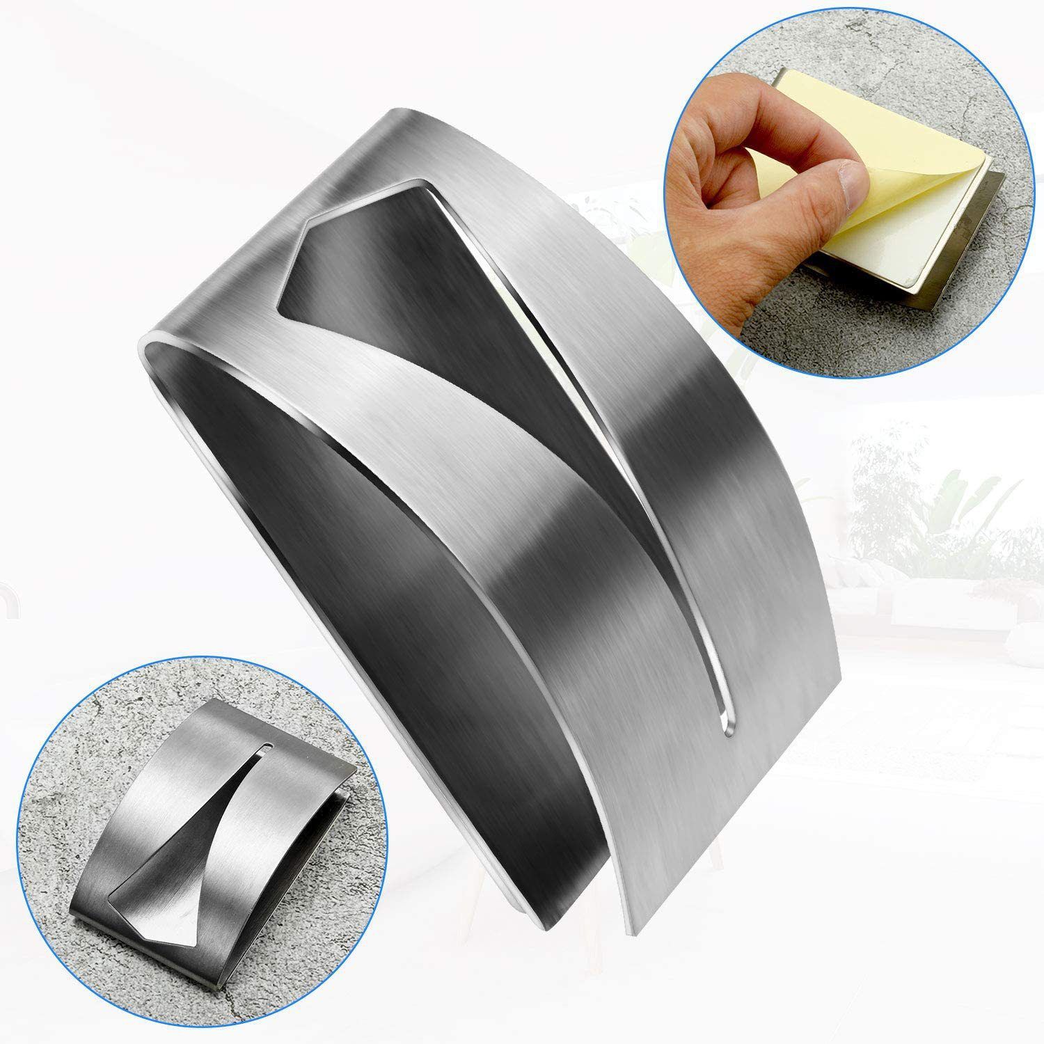 Wall Mount Scissors Holder, Stainless Steel Scissor Shear Stand, Wall Mount Scissors Storage Hanger Hook Holder for Kitchen Office