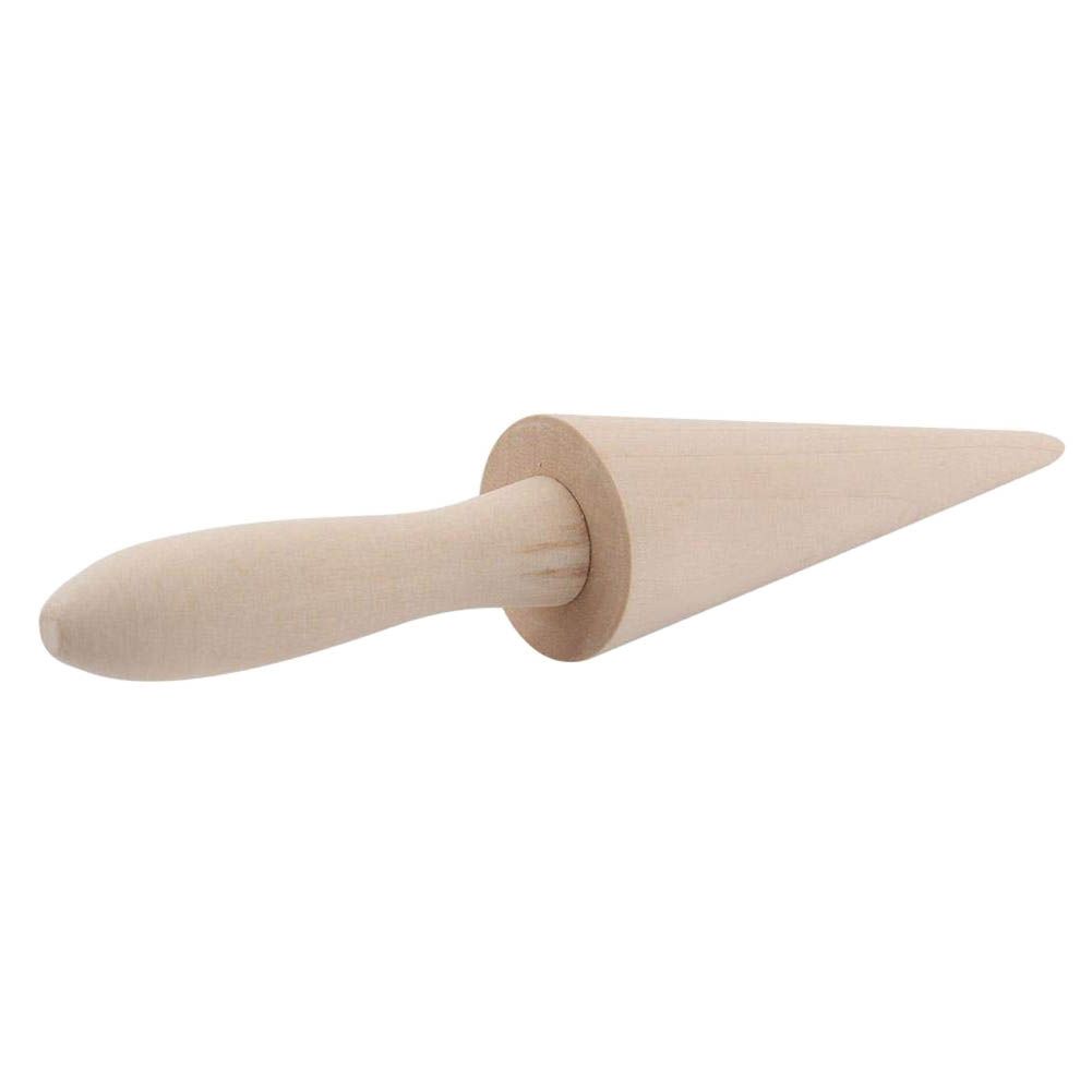 Wood Cone Roller Pastry Ice Cream Cone Mold Baking Tools for Home Dessert Shop โ image 3