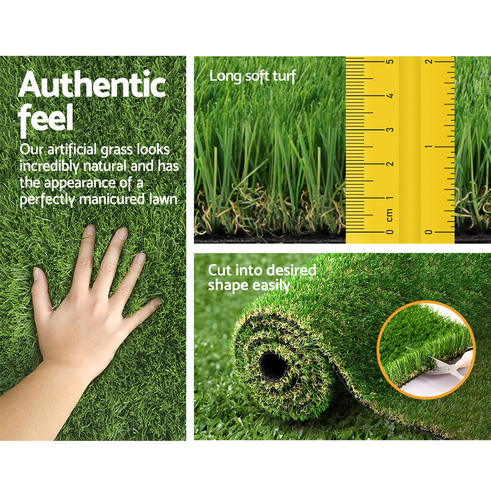 Prime Turf Artificial Grass 30mm 2mx5m Synthetic Fake Lawn Turf Plastic Plant 4-coloured โ image 6