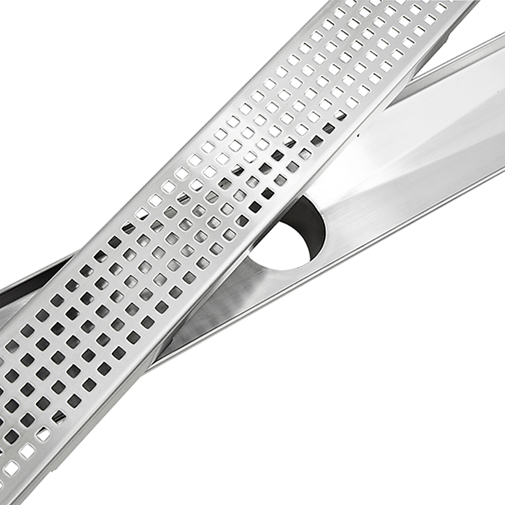 1200mm Bathroom Shower Stainless Steel Grate Drain w/Centre outlet Floor Waste Square Pattern โ image 4