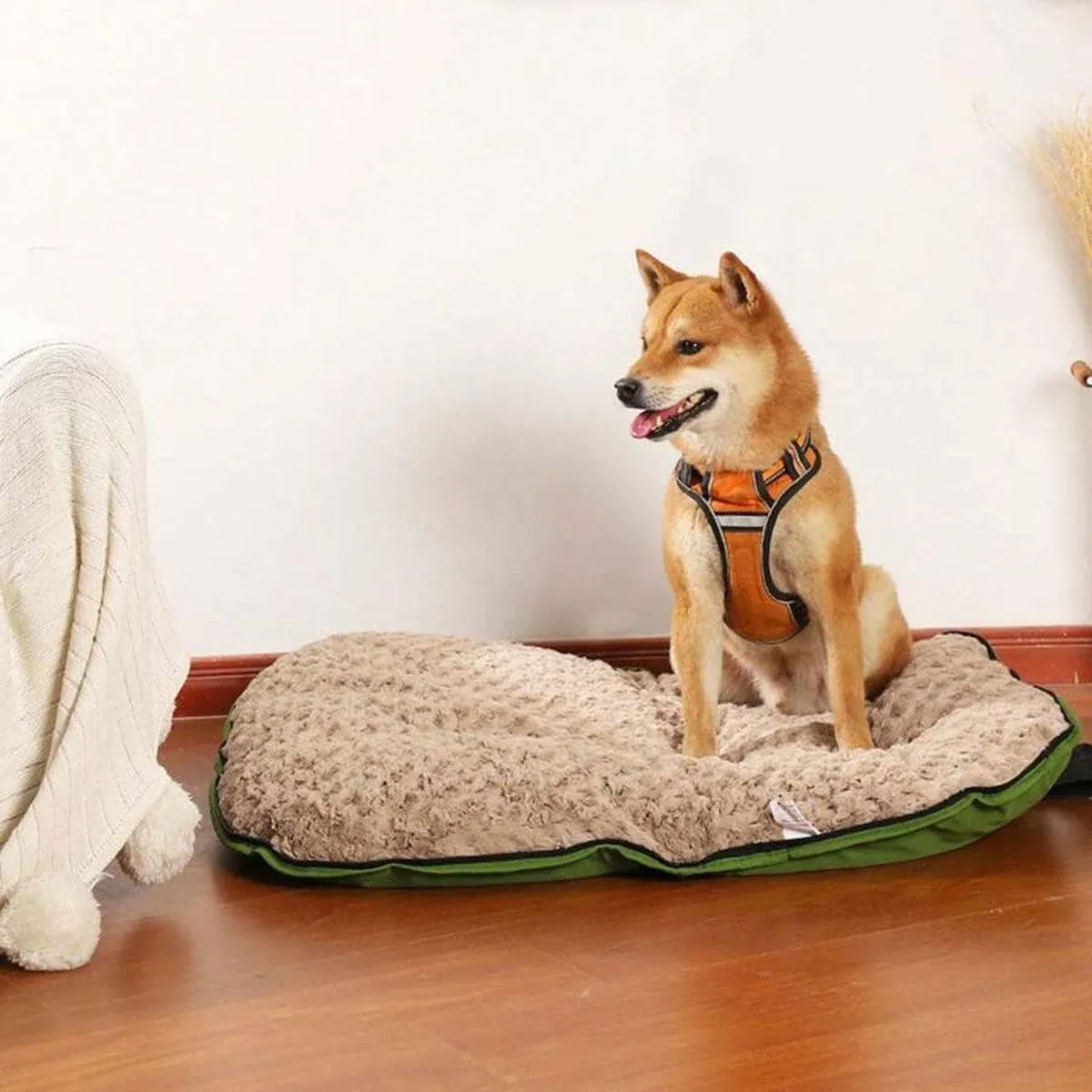 Portable Folding Pet Kennel Zippered Outdoor Dog Bed Travel Mat Waterproof - Blue — image 5