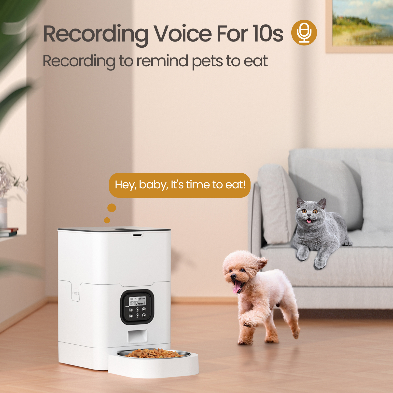 YES4PETS 6L Automatic Digital Pet Dog Cat Feeder Food Bowl Dispenser โ image 3