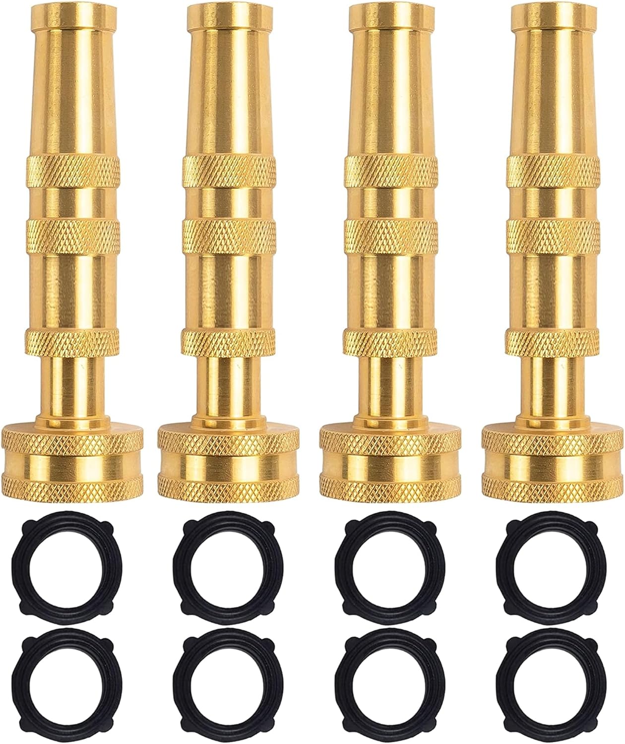 Garden Hose Repair Connector with Clamps + Adjustable Twist Hose Nozzle โ image 6
