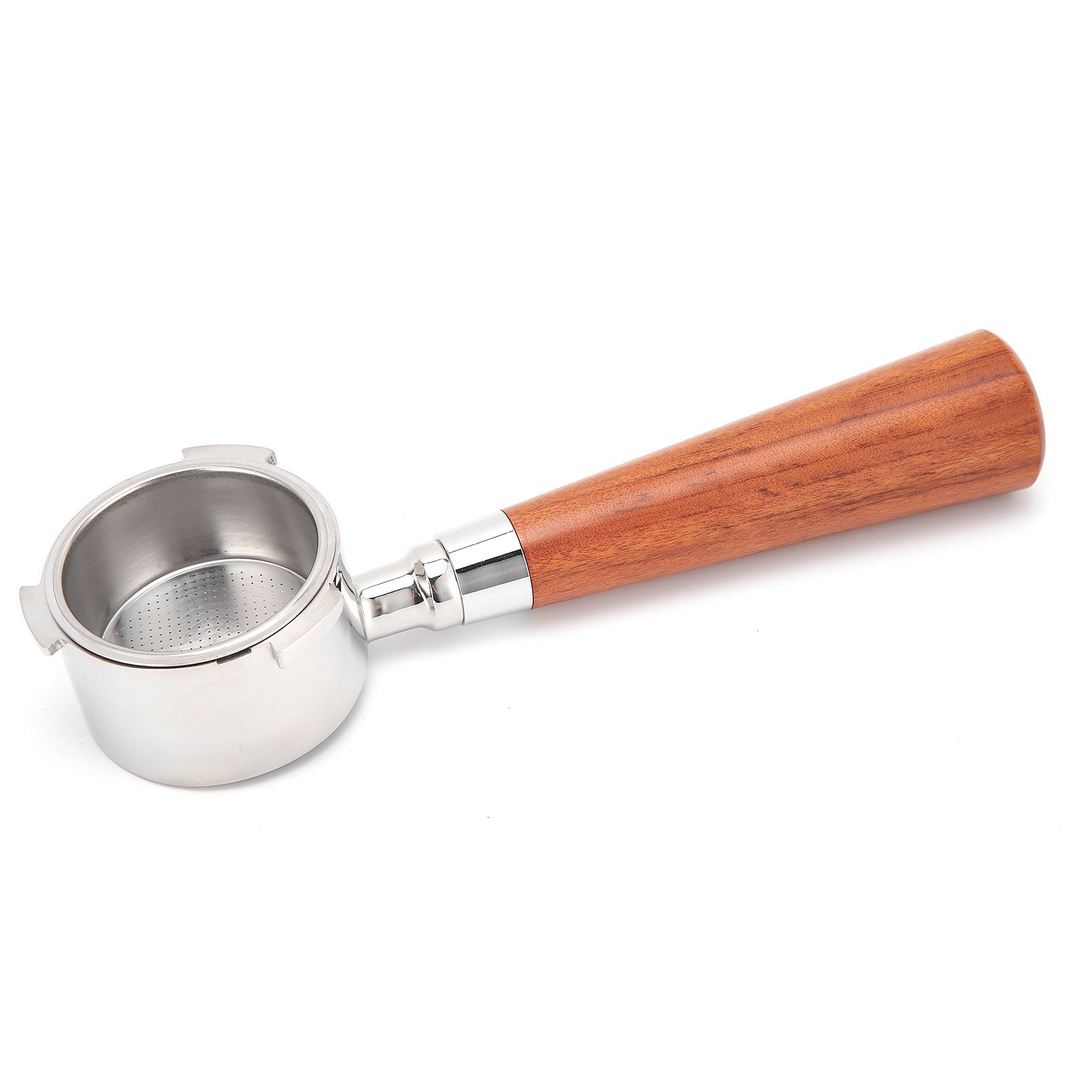 Coffee Bottomless Portafilter Stainless Steel Filter Holder Basket Replacement Tool Coffee Machine Accessory54mm Rosewood โ image 5