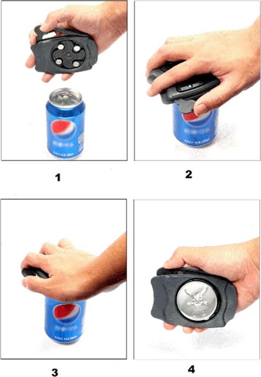 Topless Can Opener | Multi-functional Can Opener | Bar Tool | Grey — image 4