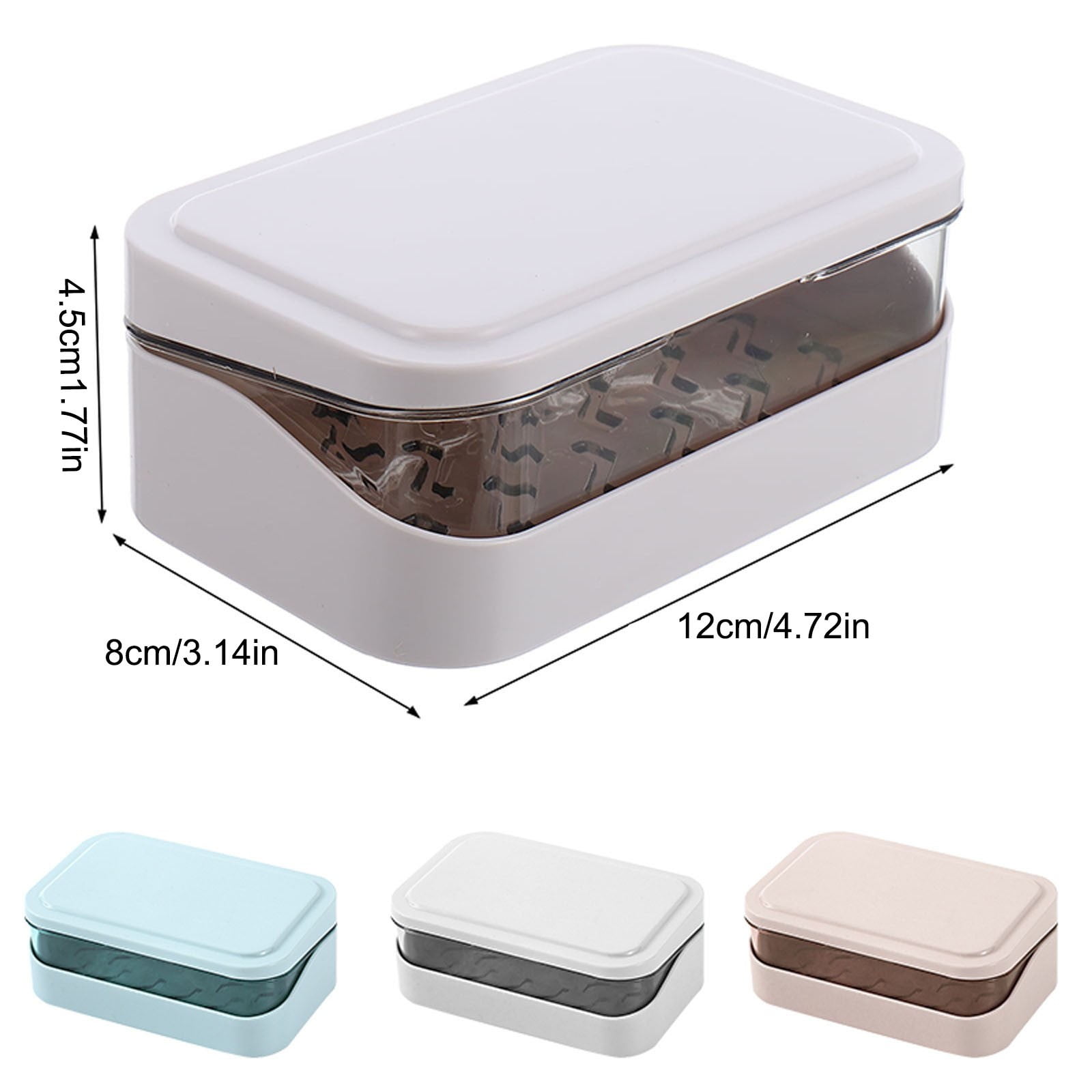 1 Piece Bar Soap Holder Dish for Shower, Travel Soap Case with Lid for Gym, Camping Essentials, Travel Size, Pink, 12 x 8 x 4.5 cm — image 2