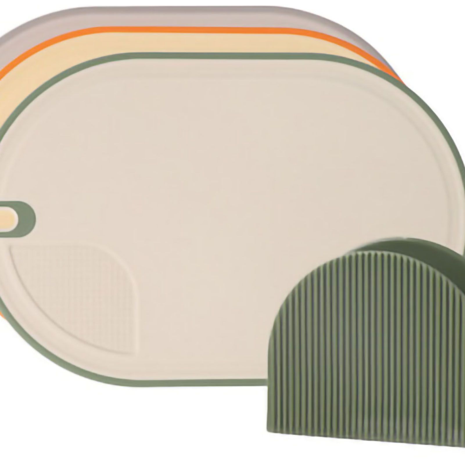 Cutting Board Food Grade Double Sided Prevent Slip Plastic Chopping Board with Holder Base for Meat Vegetable 3pcs 3 Mix Color โ image 3