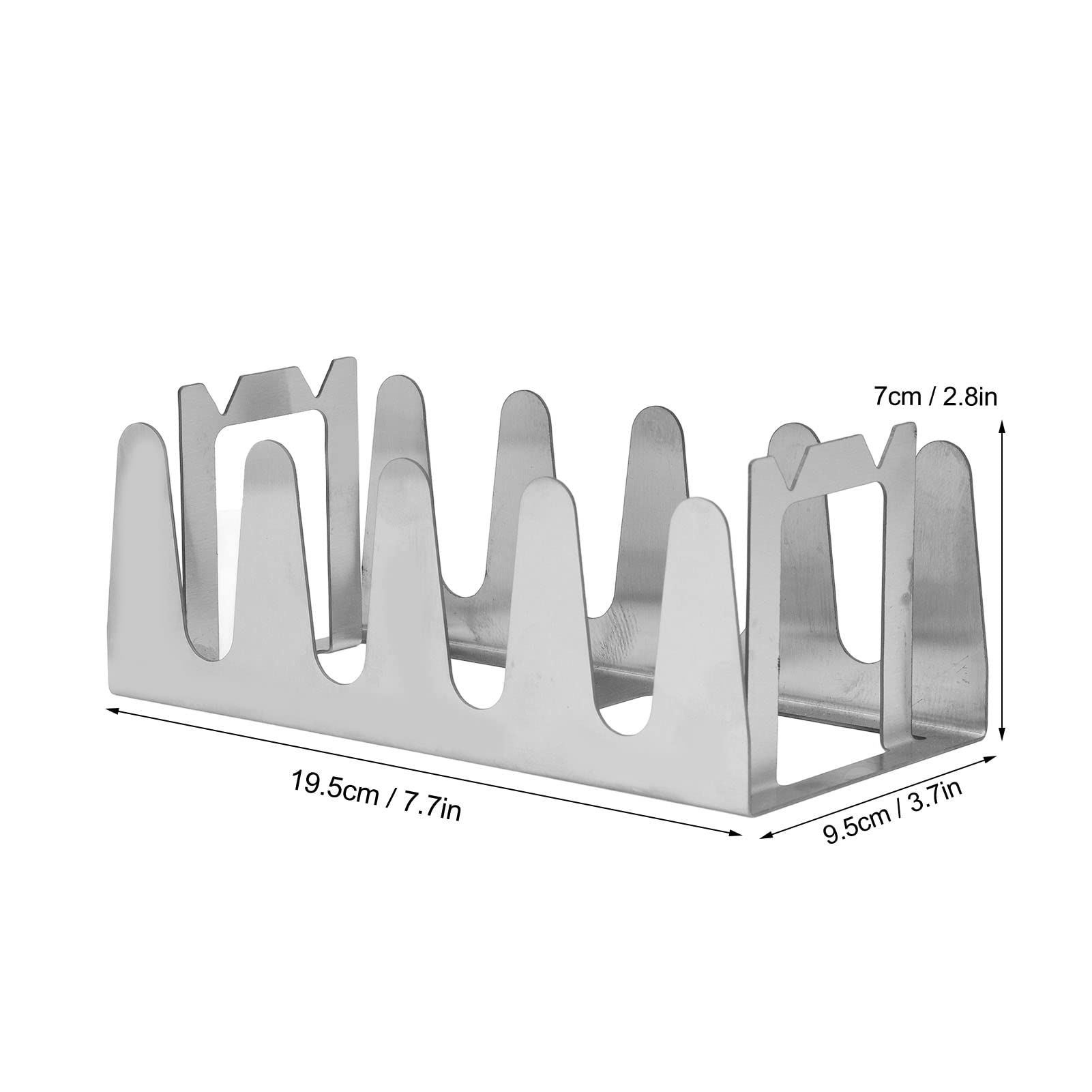 Stainless Steel Roasting Stand, Portable BBQ Multi Grill Rack Gentle Cooking Rustproof Holds 4 Ribs for Grilling Barbecuing Smokin — image 2