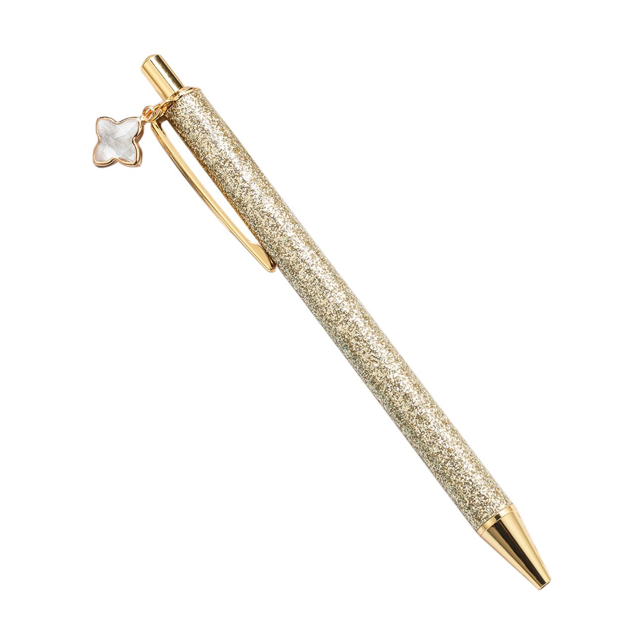 3 pcs Ballpoint Pen Metal Sequin Crystal Pen Glitter Click Ball Pens Black Ink Medium Point for School Office Supplies