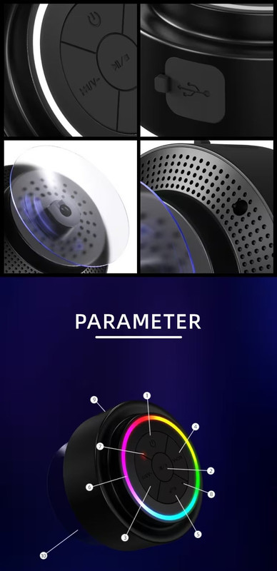 Portable Shower Speaker with Voice Assistant — image 6