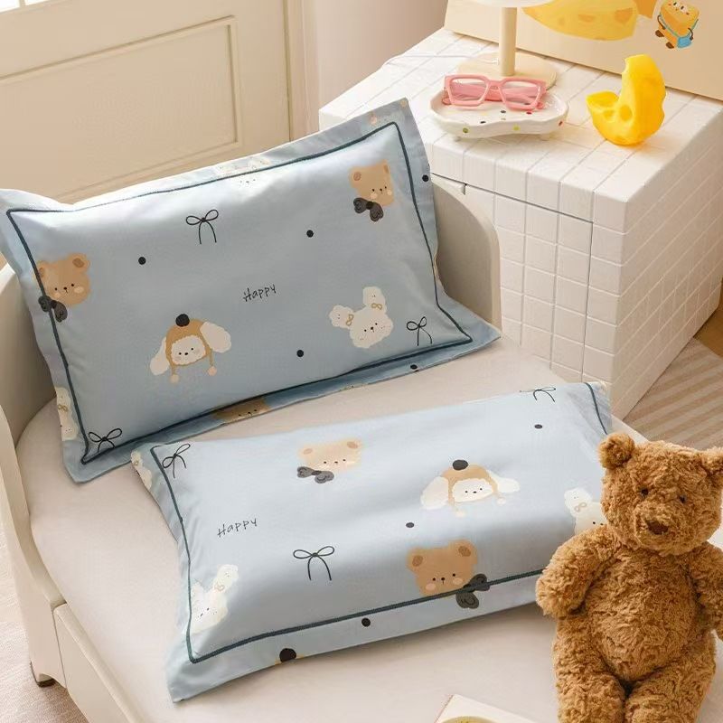 60s Cotton Pillowcase Cartoon Print 30 × 50cm Milk fu jxx 40 × 60cm (single pillowcase)