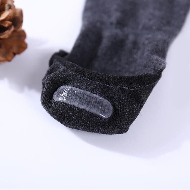 5 Pairs No Show Liner Socks Non Slip Cotton Low Cut Invisible Unisex Footies - Dark Grey — image 5