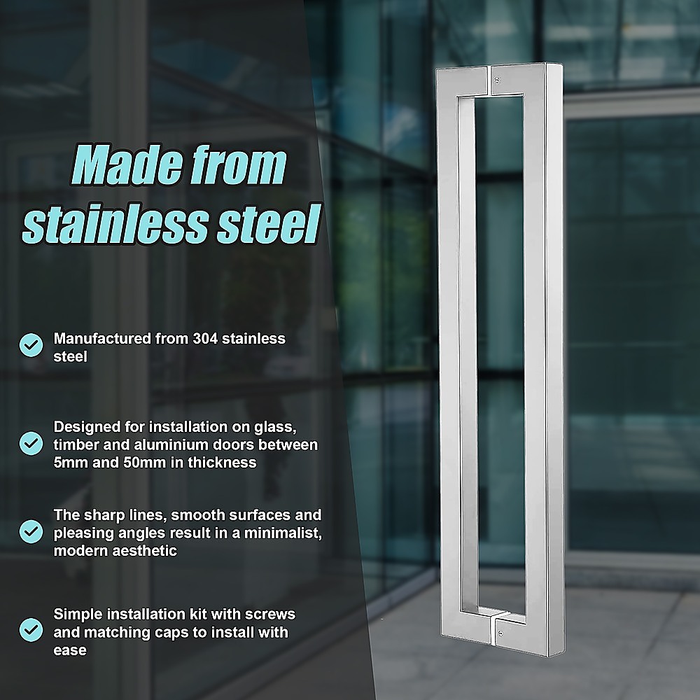 Entrance Door Pull Handle Brushed satin 800mm โ image 6