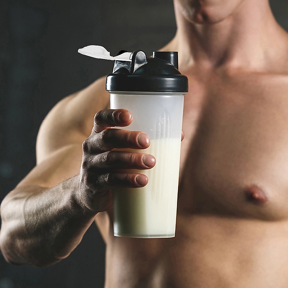 10x 700ml Protein Shaker Bottles – Gym Supplement Blender Mixer Shake Cups — image 2