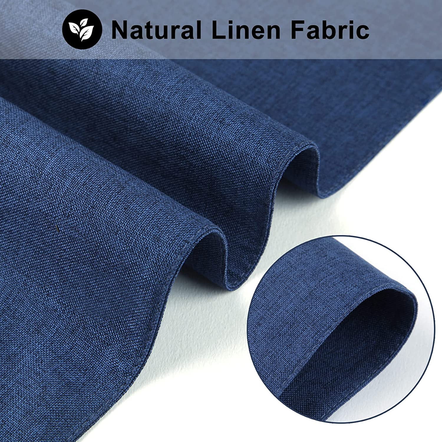 Cloth Placemats Set of 6, Cotton Linen Blend Machine Washable Durable Linen Table Mats, Heat Resistant Placemats Wrinkle Free Place Mats for Dining Table, Easy โ image 3