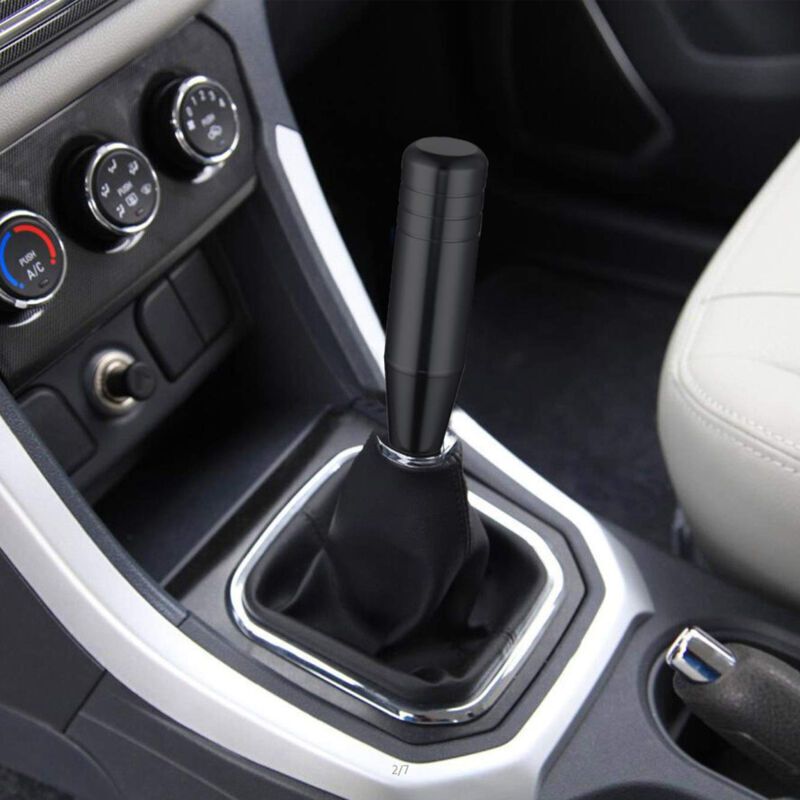 Aluminum Car Gear Shift Knob, Universal Long Handle Manual Gear Shifter Lever with 3 Thread Adapters M8 M10 M12, by DEBUNS, Black Color — image 3