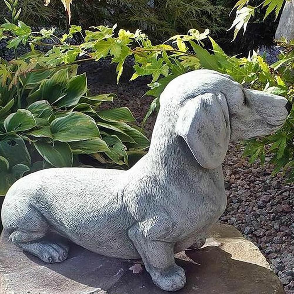 Garden Dog Statue Ornament Realistic Resin Animal Sculpture for Outdoor Decoration Dog Lover Gift โ image 4