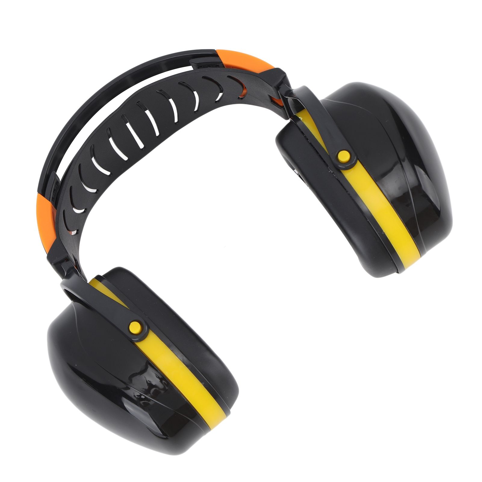 Noise Reduction Earmuffs Foldable Lightweight Hearing Protection Safety Over Head Ear Muff for Garden Shooting Mowing Black Yellow โ image 5