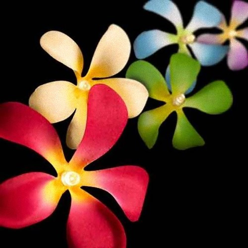 1 Set of 20 LED Tropical Bright Colous Frangipani Flower Battery String Lights Christmas Gift Home Wedding Party Decoration Outdoor Table Centrepiece โ image 5