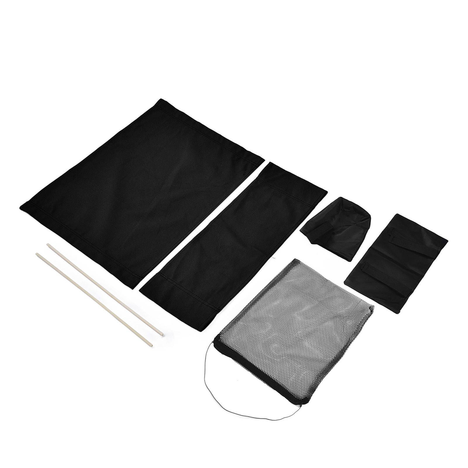 Director Chair Cover Replacement with Storage Bag Canvas Seat Chair Protective Cover for HouseholdBlack — image 4