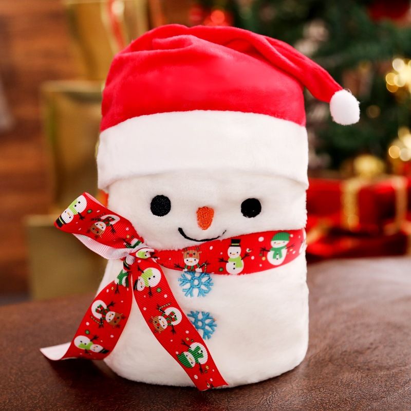 Cartoon Snowman Blanket Flannel Blanket Gift Blanket Skin-Friendly Blanket Bedroom Blanket Cartoon Blanket Kids Blanket Household