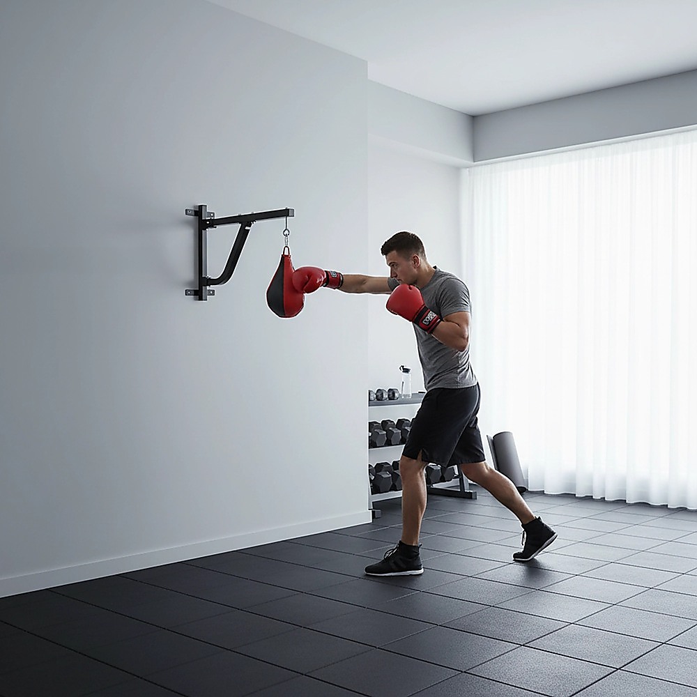 Boxing Punching Bag Wall Pivot Rack โ Swivel Mount for Home Gym โ image 5