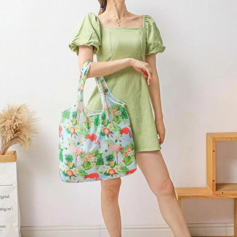 Reusable Foldable Light Waterproof Shopping Bags Carry bag Grocery Big - B-30 — image 4