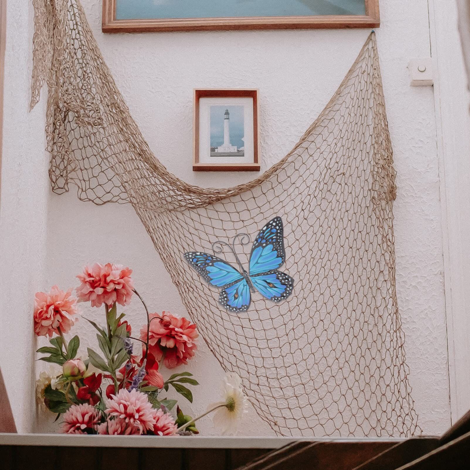 Metal Butterfly Wall Decor Outdoor Fence Wall Art Decor, Hanging for Garden Yard Living Room Bedroom Patio Balcony โ image 3