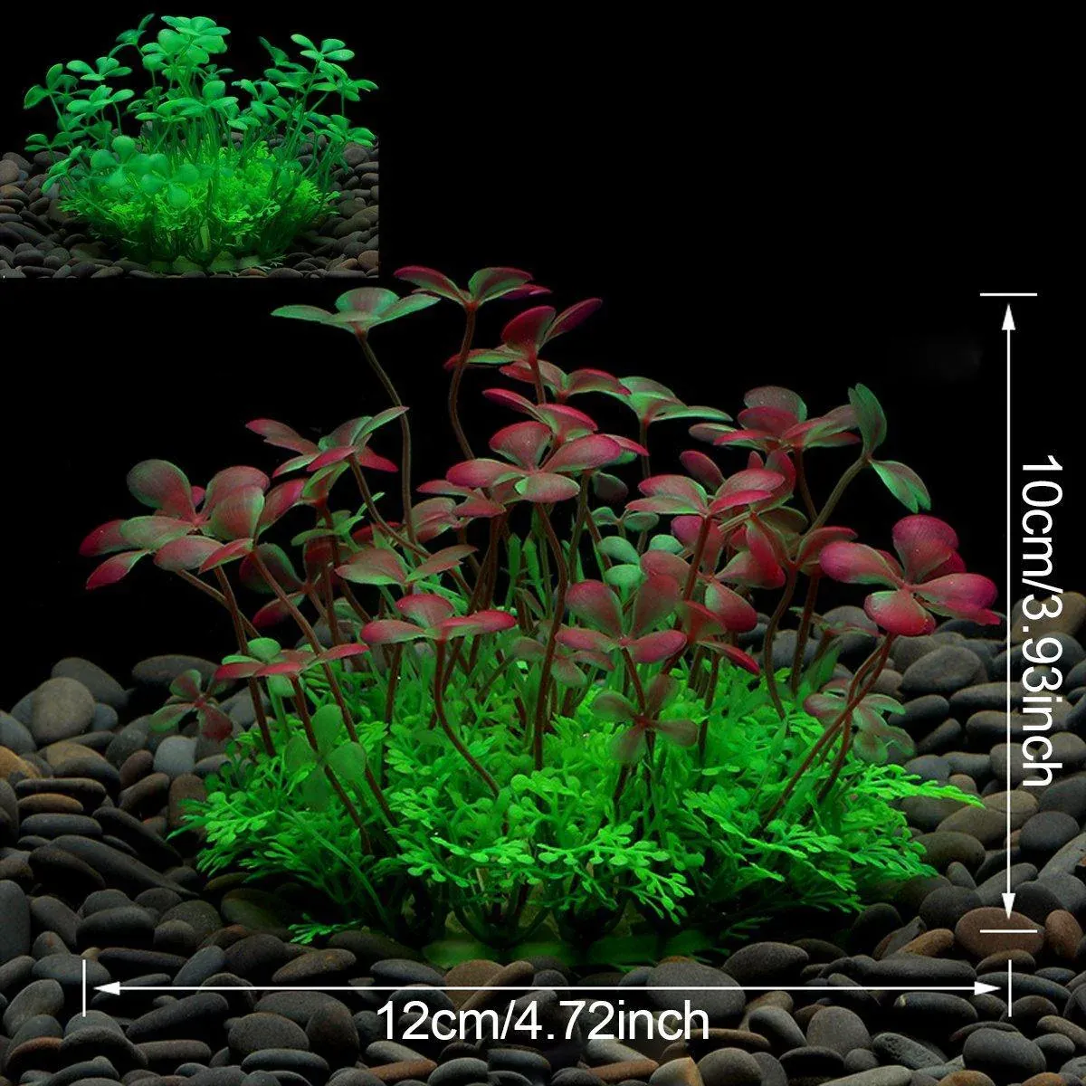 Artificial Water Grass Fish Tank Decoration Aquarium Landscape Simulation Plants - 01-3PCS โ image 6